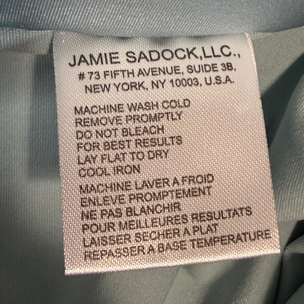 Jamie Sadock Blue Butterfly Floral Golf Skort SZ 6 Activewear Skirt snap pockets - Picture 9 of 10